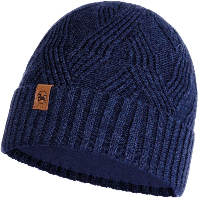Шапка вязаная с флисом Buff Hat Knitted Polar Artur Night Blue Фото 1