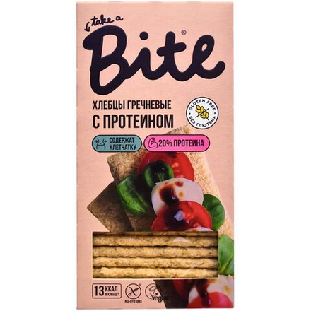 Bite Хлебцы протеиновые Гречневые, 100 гр