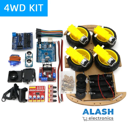 4WD Умный Робот-Автомобильный Стартовый Комплект для Arduino Шасси