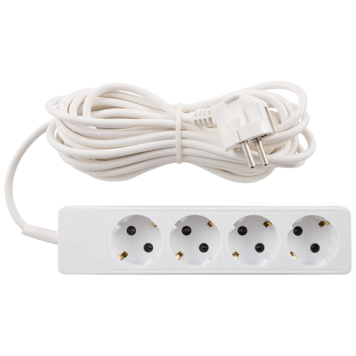 Удлинитель Engy "Гранд" 7м/4роз с заземлением (ПВС 3х0.75)