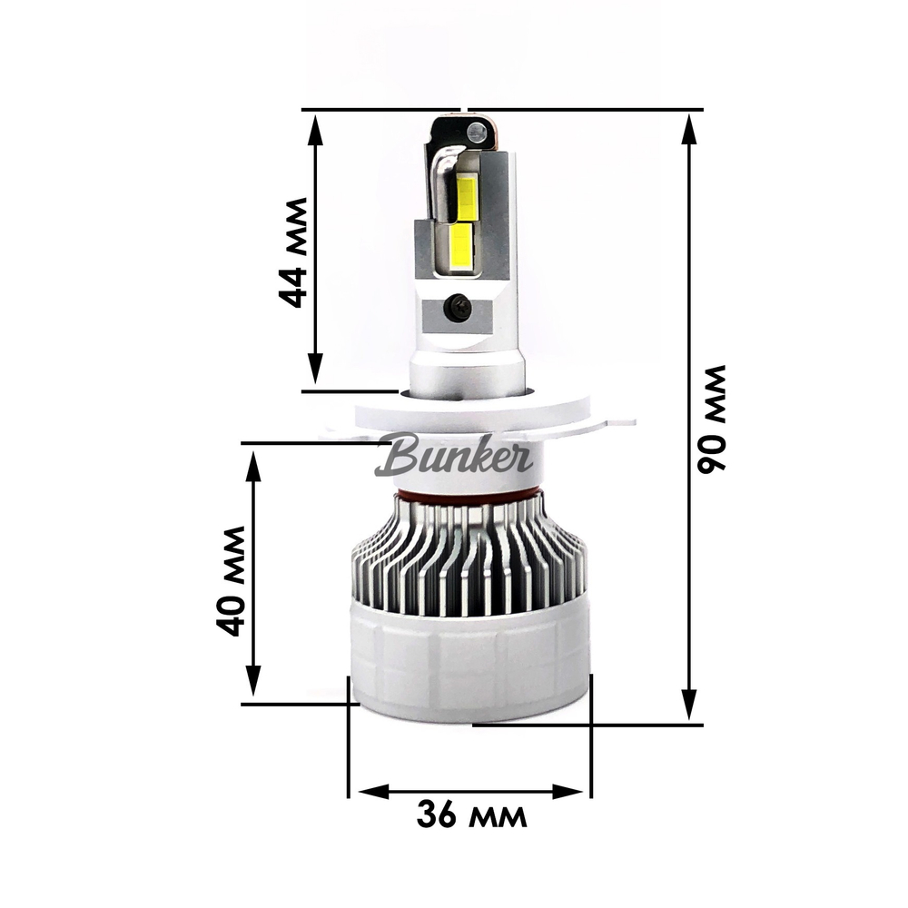 Светодиодные автомобильные LED лампы TaKiMi Altima H19 5500K 12/24V