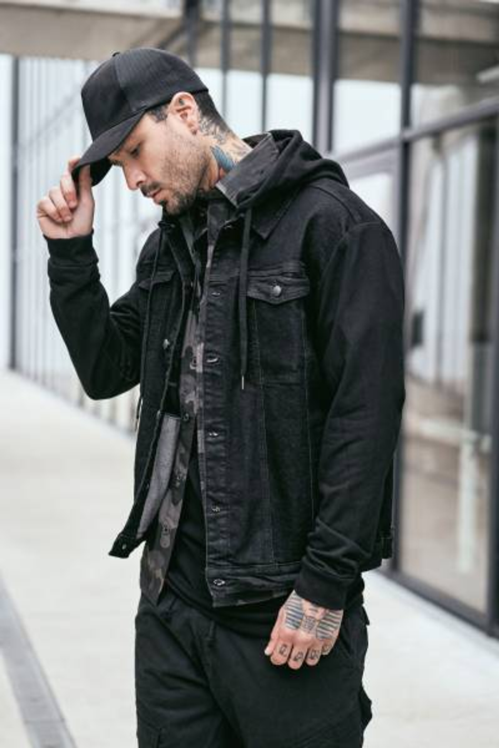 Brandit CRADOCK DENIM JACKET black