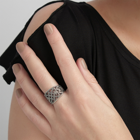 "Галасия" кольцо в серебряном покрытии из коллекции "Antique" от Jenavi