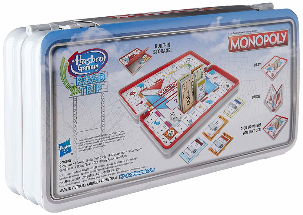 Hasbro: Игра настольная дорожная Монополия Роудтрип E5340 — Monopoly Roadtrip — Хасбро