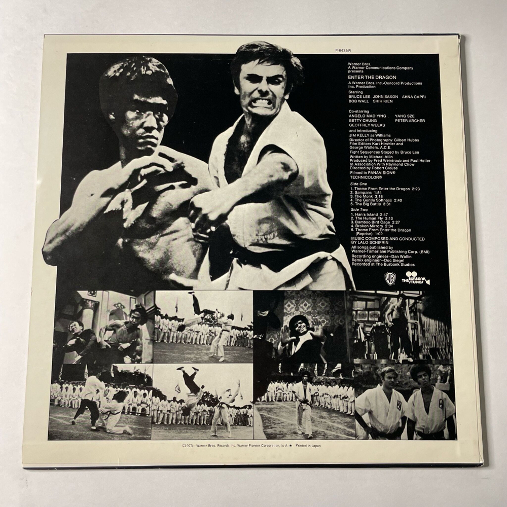 Винтажная виниловая пластинка LP Lalo Schifrin Enter The Dragon Брюс Ли Выход Дракона (Japan 1974) (No Obi)