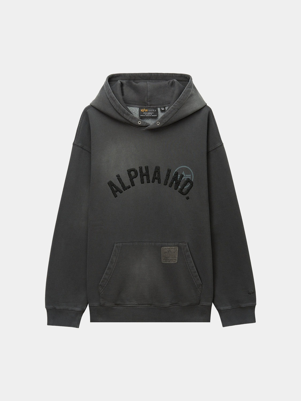 Толстовка мужская ALPHA INDUSTRIES UNFRM WASHED ALPHA IND HOODIE