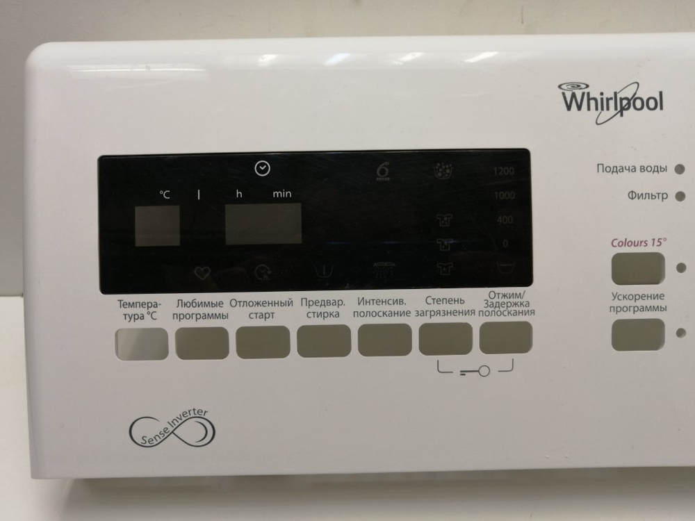 WTLS61200 кт118  Лицевая панель для стиральной машины Whirlpool W10510466 б/у