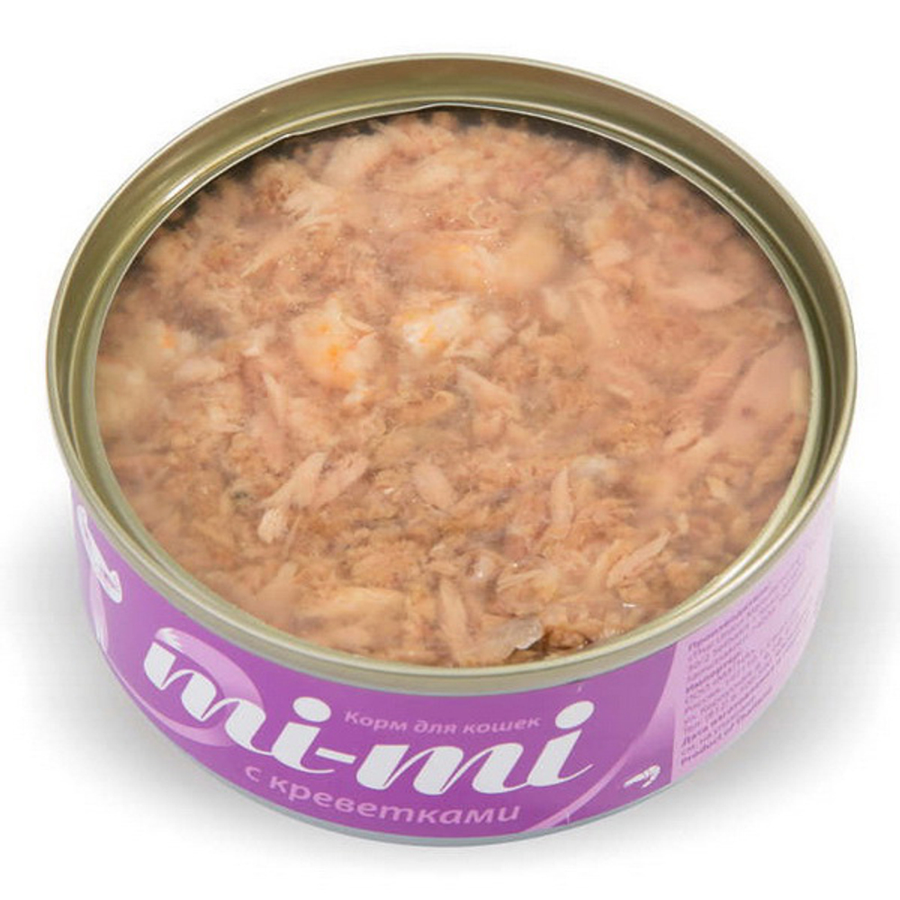Mi-mi для кошек и котят креветки 80г