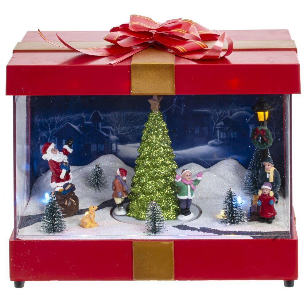 GAEM Фигурка декоративная "Рождество" (4 мелодии, подсвет, движ, 3xAA н/п, +USB), L21,5 W14 H19,5 см