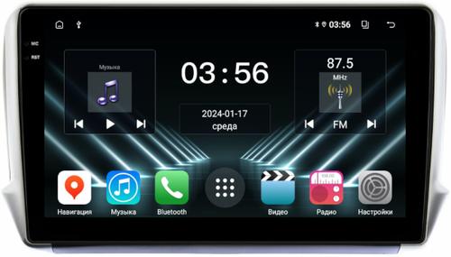 Магнитола для Peugeot 208 A9 2012-2019, 2008 A94 2013-2019 - FarCar S280 монитор 10.36" IPS на Android 13, CarPlay