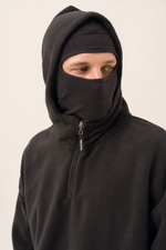 Худи KUL'TURA "HALF ZIP FLEECE 450 GR" Черный