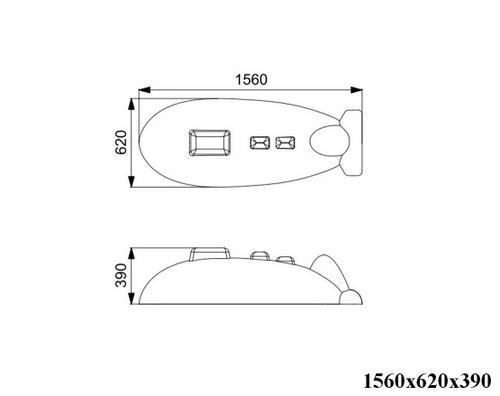 Резиновая фигура «Подводная лодка»