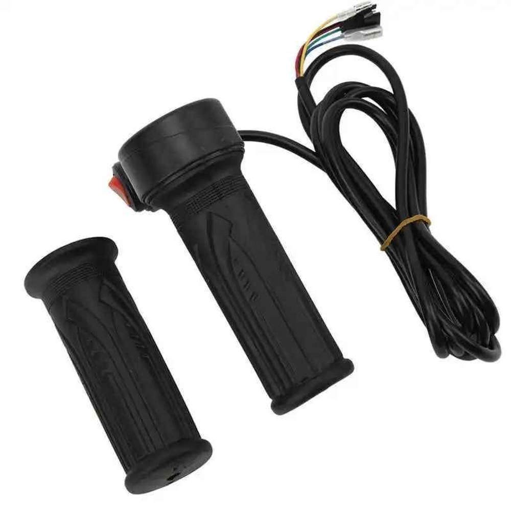 Ручка газа, кнопка и грипса для электросамоката (кабель 2 метра)