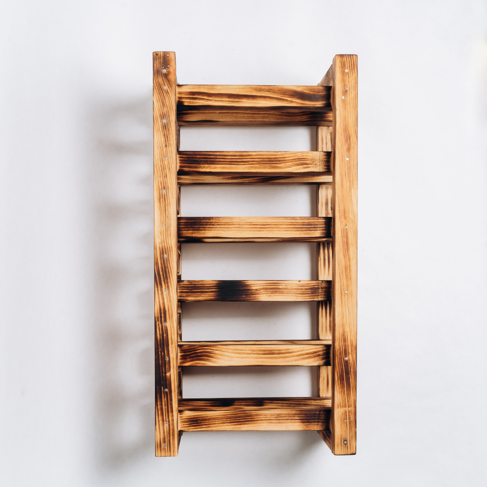 Подставка для винных бутылок из древесины кедра. BM3