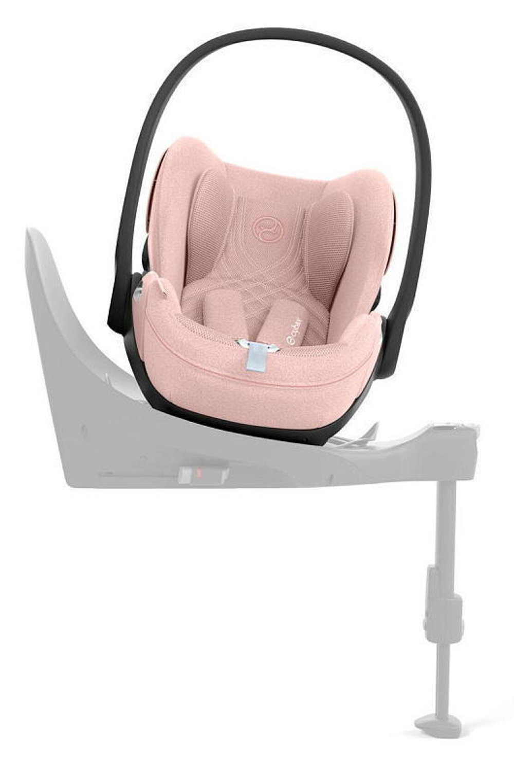 Коляска 3 в 1 Cybex Priam IV Matt Black complete и автокресло Cloud T i-Size Peach Pink Plus Off White