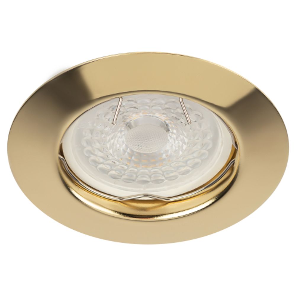 Светильник встраиваемый штампованный ЭРА ST3 GD под лампу MR16 GU5.3 золото