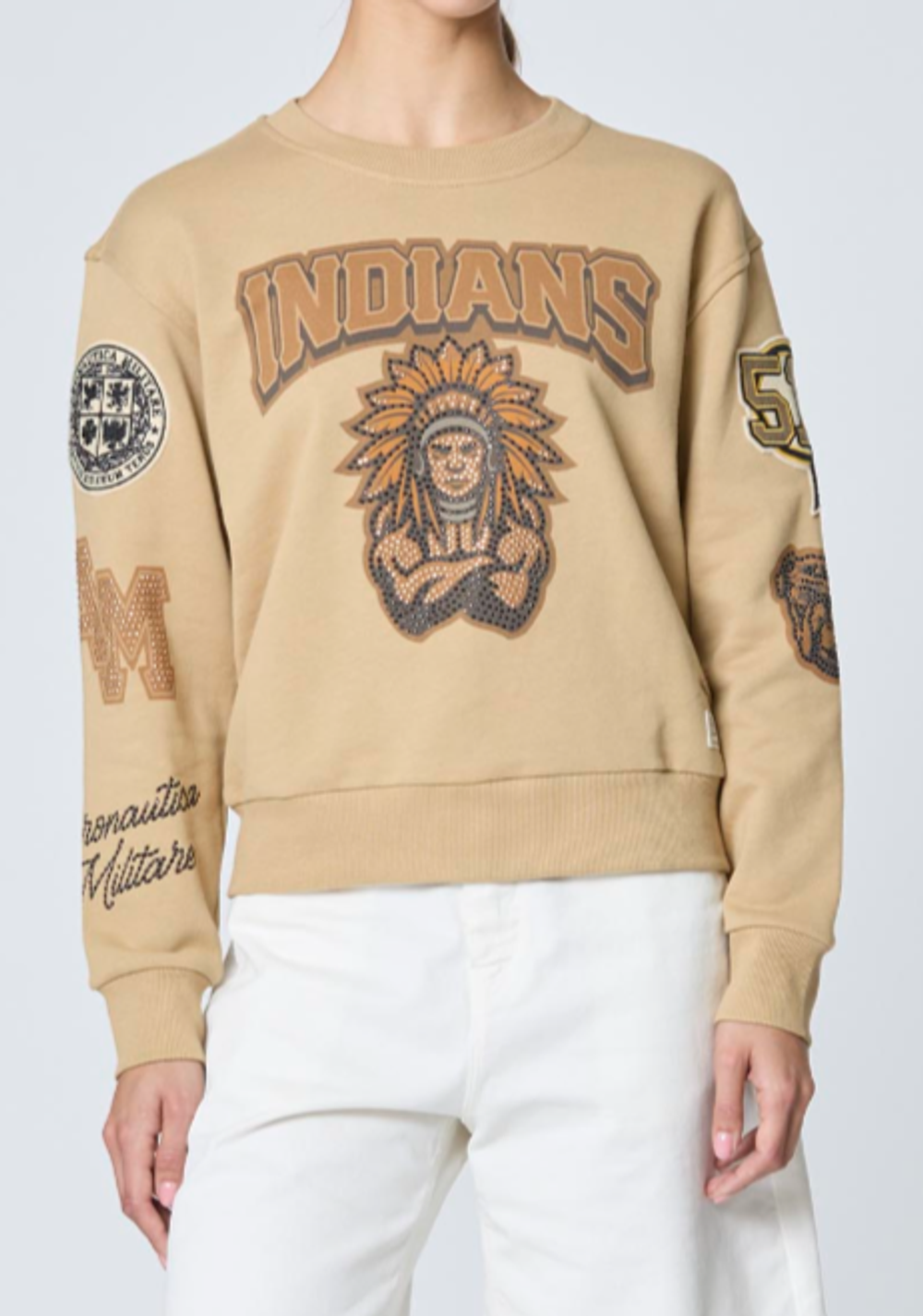 Свитшот с круглым вырезом