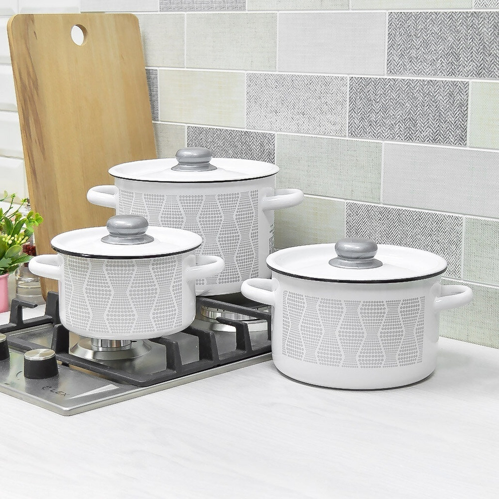 Набор кастрюль "Геометрия"