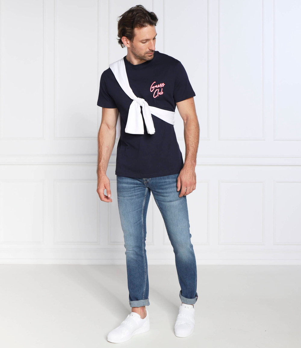 джинсы miami GUESS - голубой(M2YAN1 D4Q42)