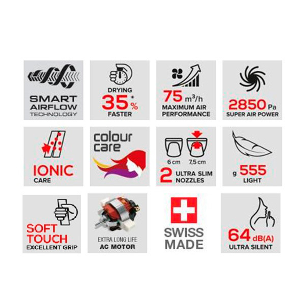 Фен для волос черный Valera MasterPRO 3.1 Salon Exclusive Soft Black 2000Вт