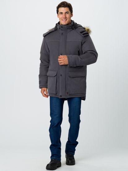 Куртка зимняя "Аляска-Люкс" (серый)