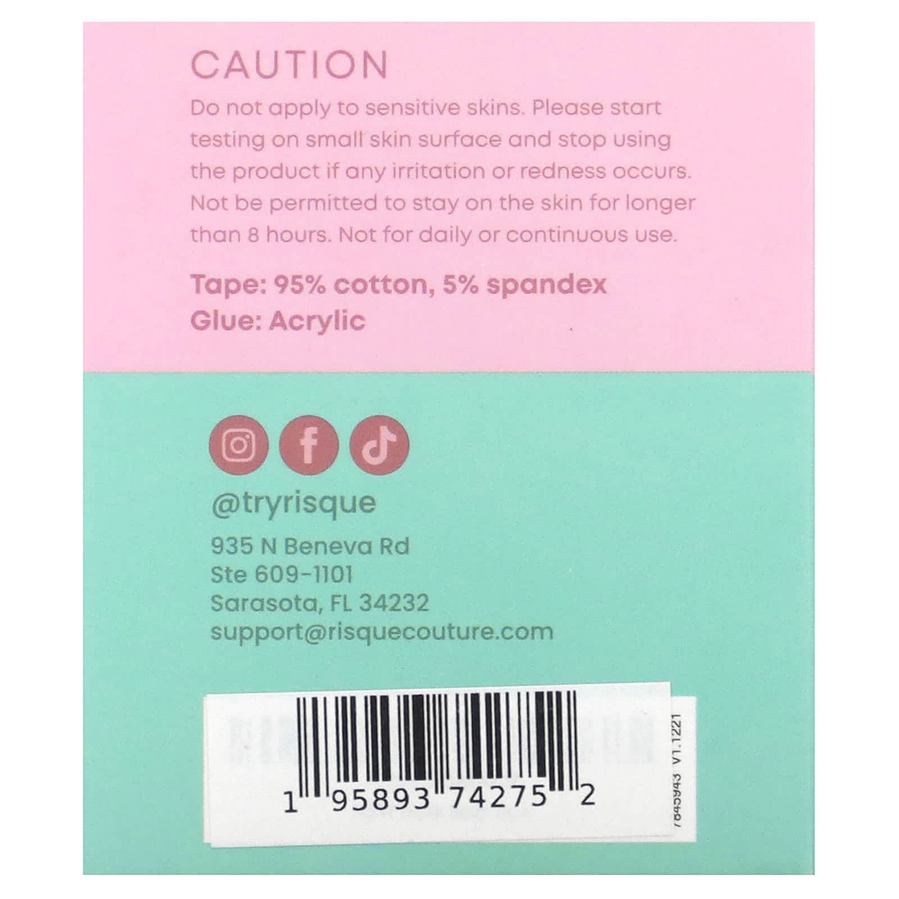 Risque, Обмотка для тела, черная, 1 рулон, 5 метров