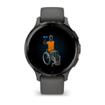 Смарт часы Garmin Venu 3S серый с темно-серым безелем