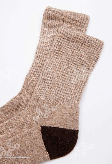 Носки из монгольской шерсти Коричневые