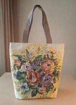 Гобеленовая сумка Букет (39х39х12)