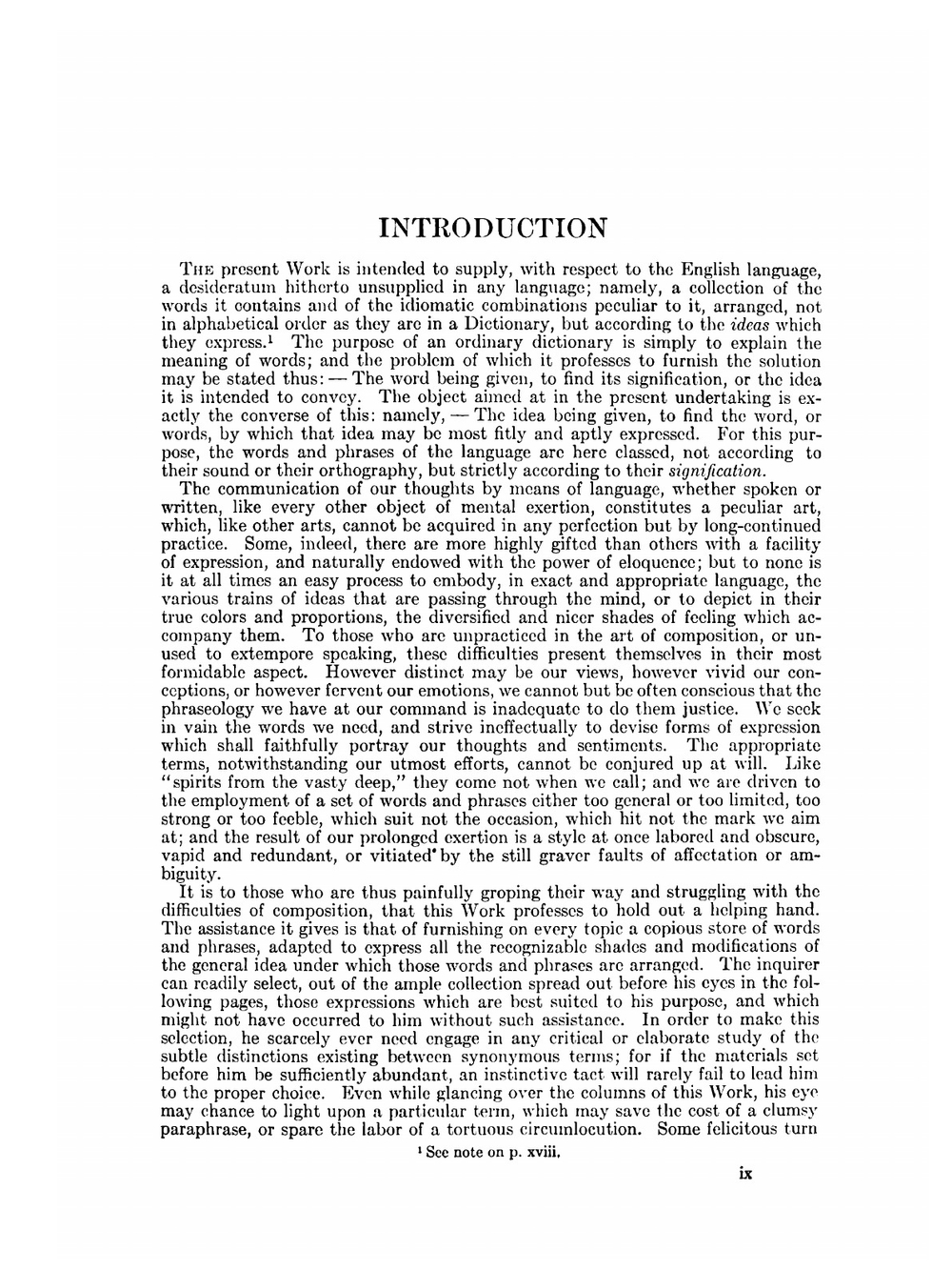 Roget's Thesaurus Of English Words and Phrases Classified and Arranged so As To Facilitate The Expression Of Ideas and Assist In Literary Composition | P. M. Roget