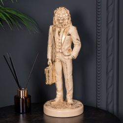 Скульптура Лев Бизнесмен Айвори