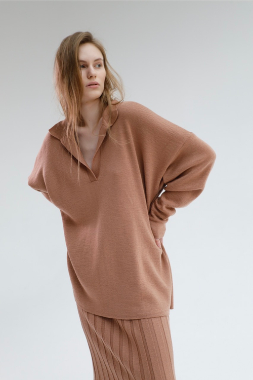 Шарф с логотипом, бордо/молоко