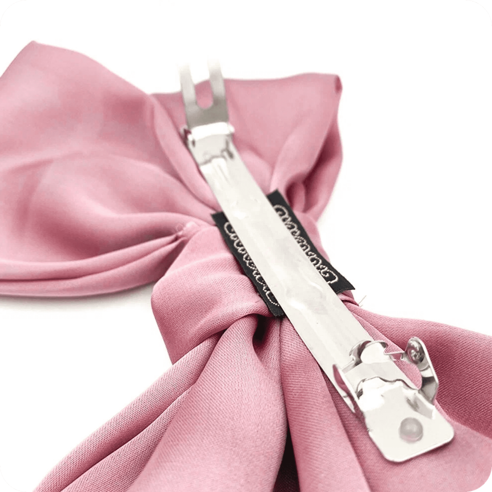 Заколка-бант, розовый, фото 3