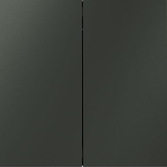 Выключатель с самовозвратом встраиваемый VOLTUM S70 двухклавишный 10А, (титан)