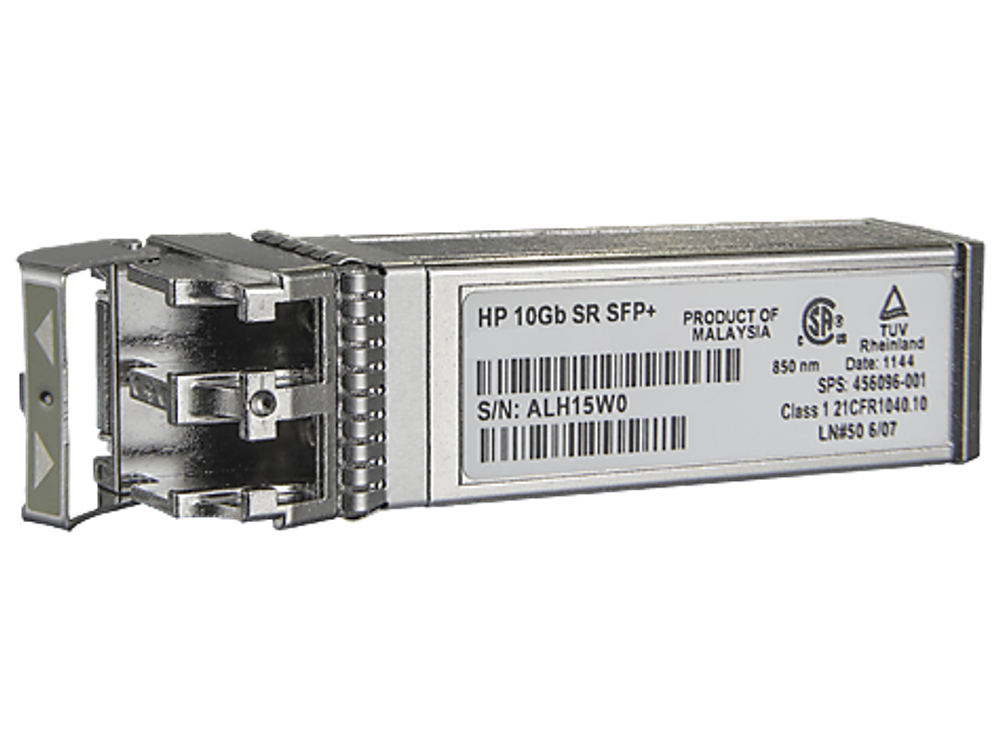 Трансивер HPE SFP+ SR, 10 Гбит/с, Многомодовый, 455883-B21