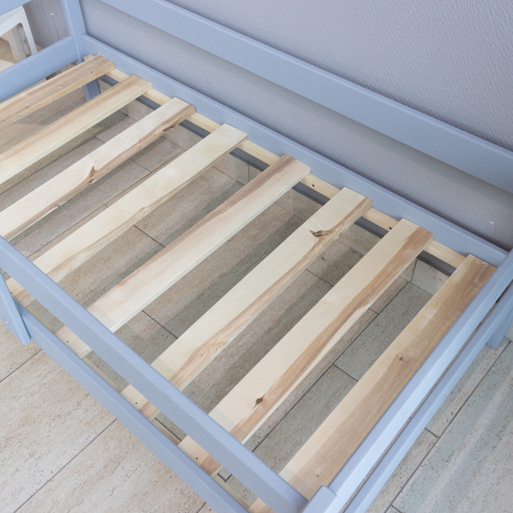 Кровать подростковая "Софа Мини" 140*70 см серая 1 борт (СЧ)