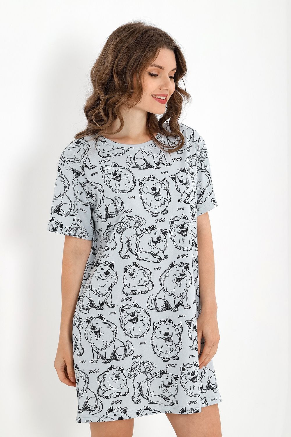 Сорочка Джули-1 Виотекс СЕРЫЙ