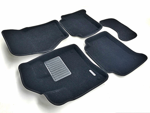 Коврики салона для AUDI Q7 (2005-2014) Euromat 3D Business черные. Арт. EMC3D-001105