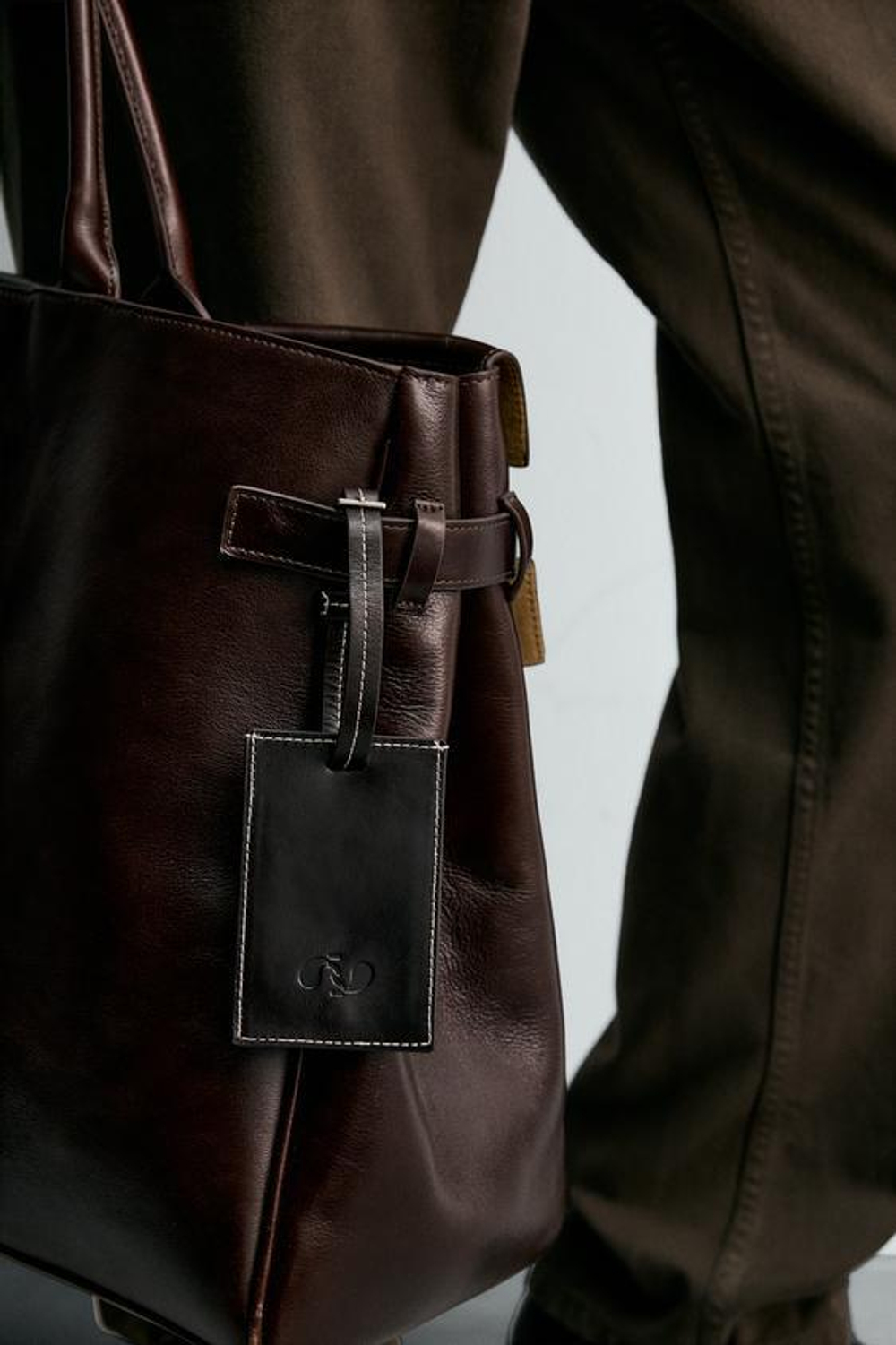 ZARA КОЖАНЫЙ БРЕЛОК, КОРИЧНЕВЫЙ