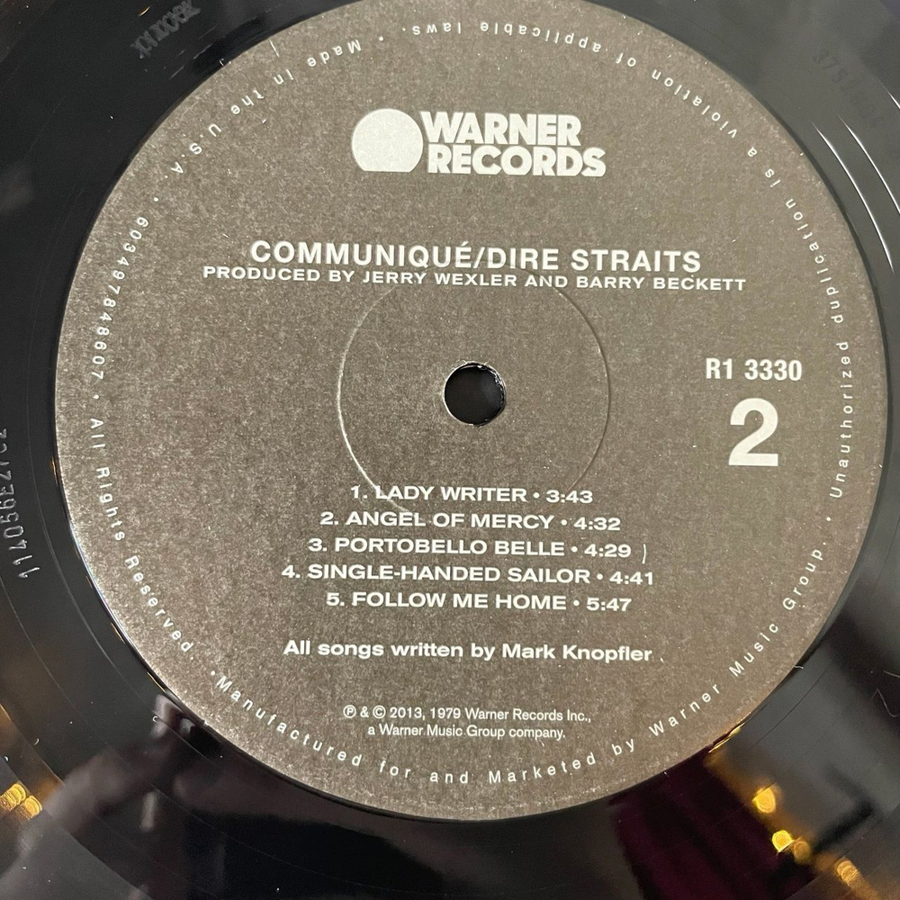 Винтажная виниловая пластинка LP Dire Straits Communique (USA 2021)