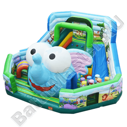 Коммерческий надувной батут "Слоновья голова"