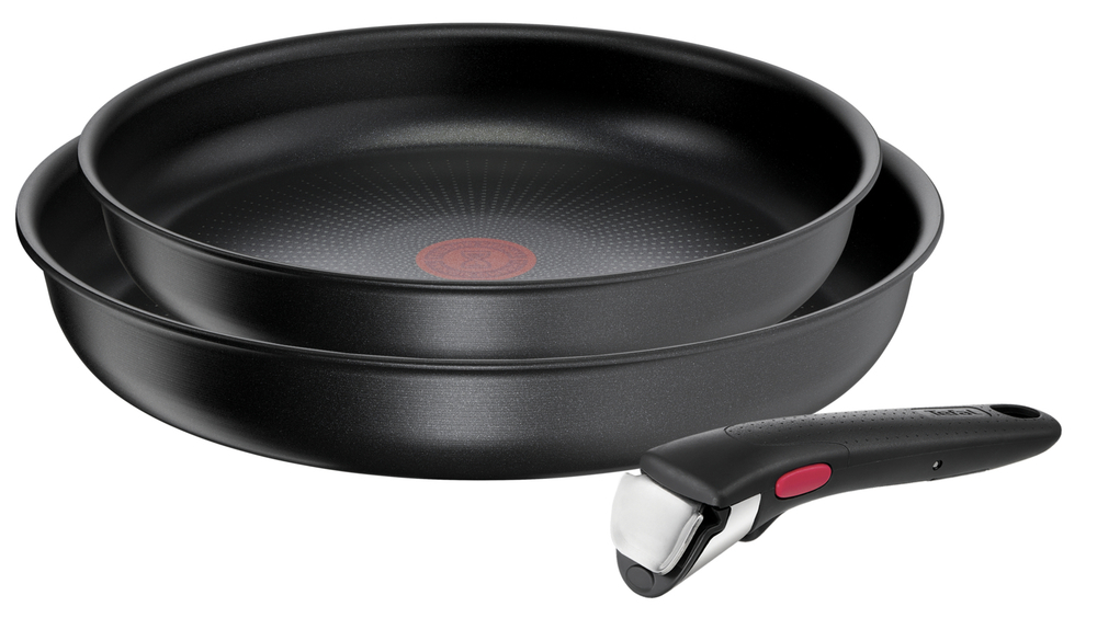 Набор посуды со съемной ручкой Tefal Ingenio Daily Chef Black 3 предмета 24/28 см L7629553