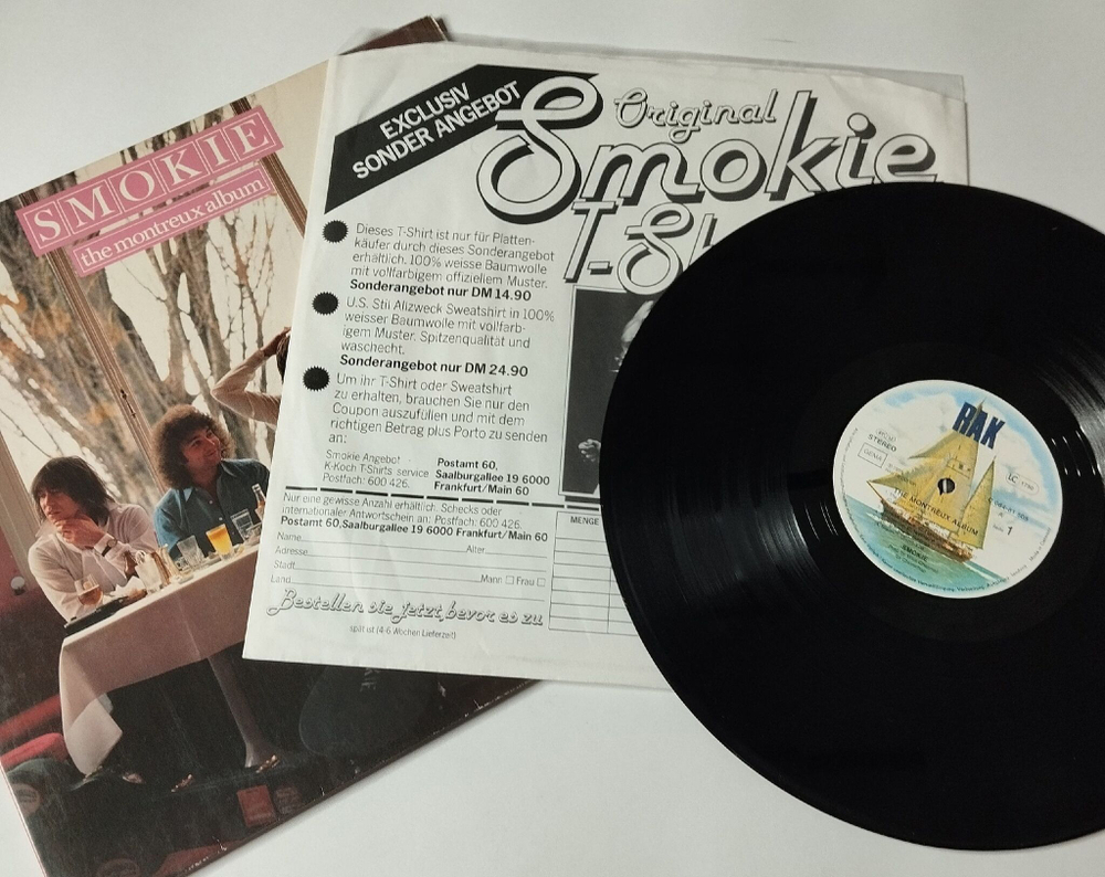 Винтажная виниловая пластинка LP Smokie The Montreux Album (Germany 1978) Power Of Love
