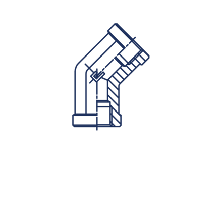 Штуцер FSC45 BSP 1/2" BSP 1/2"