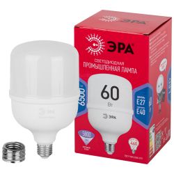 Лампа светодиодная ЭРА RED LINE LED POWER T120-60W-6500-E27/E40 R E27/E40 R 60 Вт колокол холодный белый свет | Лампы cветодиодные POWER
