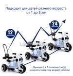 Детский электромотоцикл "Трицикл BKY-188" розовый