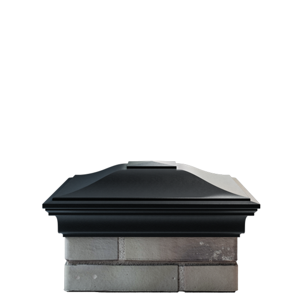 Колпак полимеркомпозитный Monblan 385*385 (1,5 кирпича) черный