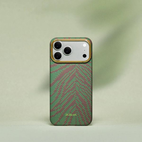 Чехол Pitaka Edge Case для iPhone 17 Pro Max, Зелёный росток | Sprout Surge
