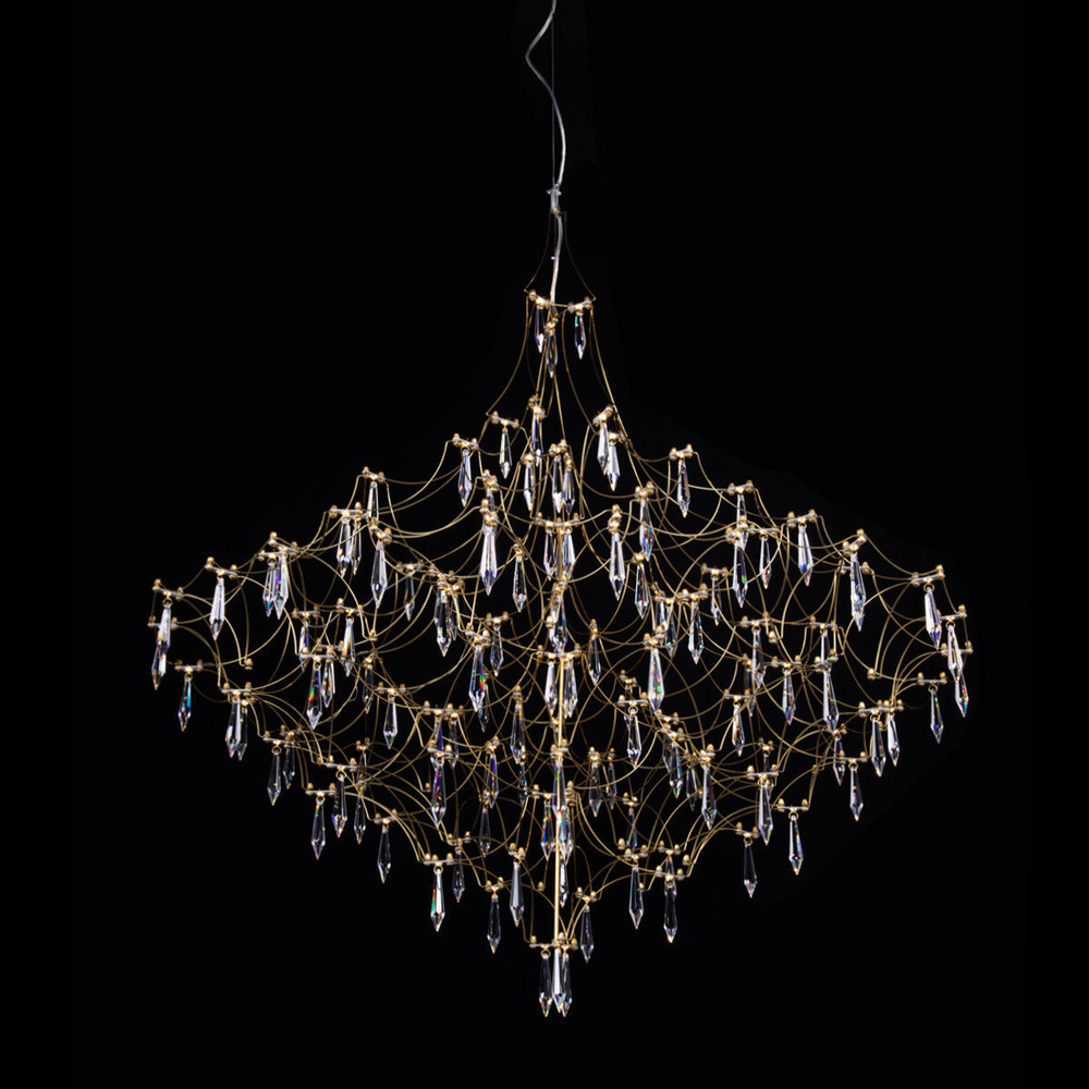 Подвесная светодиодная люстра Loft It Mira  10259/1000 Gold Asfour