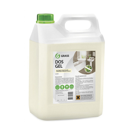 Чистящее средство для сантехники Grass Dos-gel, дезинфицирующее, щелочное, 5,3 кг